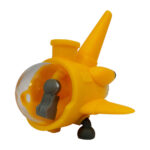 Bong in Silicone Sottomarino Giallo con Pezzi Rimovibili 13cm