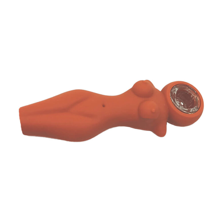 Pipa in SIlicone Figura Nuda Abbronzata 12cm