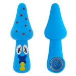 Pipa in Silicone Fungo Blu 10cm