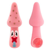 Pipa in Silicone Fungo Rosa 10cm