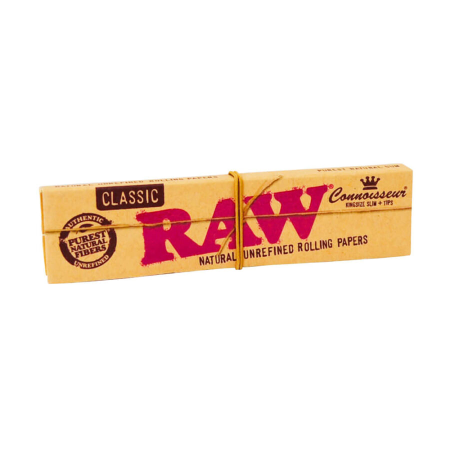 Cartine sottili RAW Connoisseur kingsize + punte (24 pezzi/display)