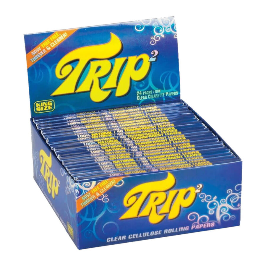 Cartine sottili trasparenti Trip kingsize (24 pezzi/display)