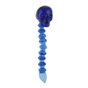 Dabber in vetro per Bong Teschio Blu