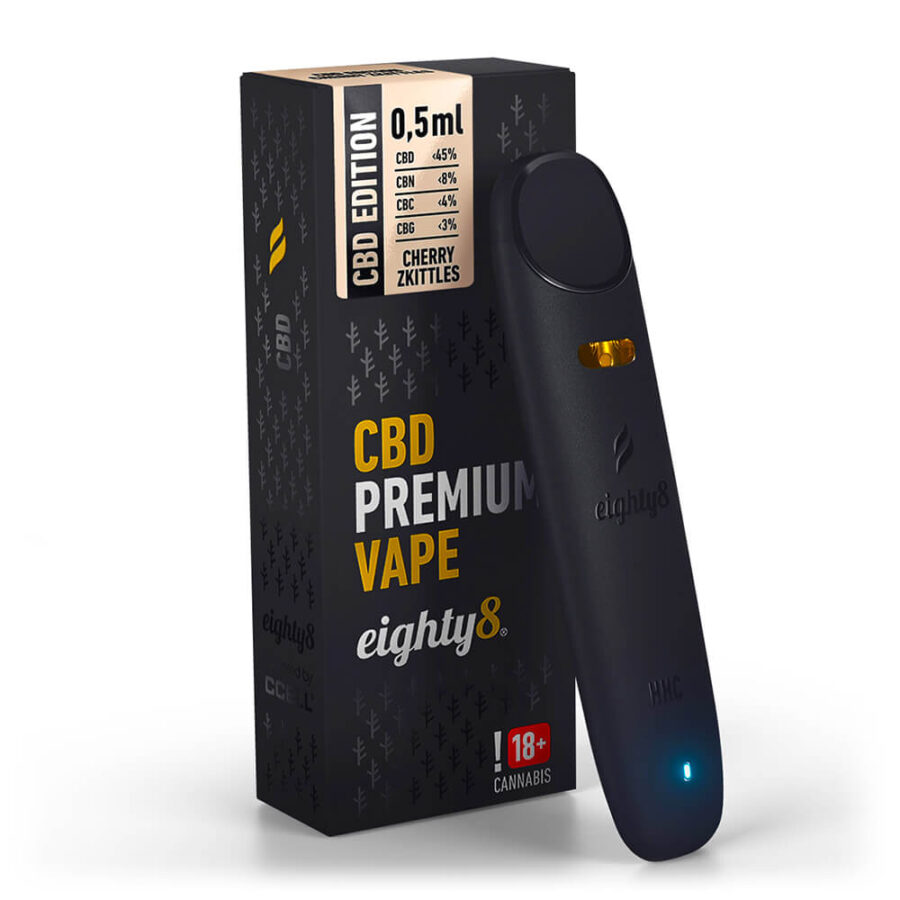 Eighty8 Cherry Zkittles 45% CBD Sigaretta Elettronica (10pezzi/display)