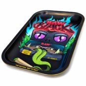 RAW Black Monster Rolling Tray Medium 17.5 x 27.5cm 2
