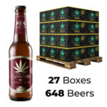 Birra alla Cannabis alla Ciliegia 4.5% Gold Leaf 330ml (27 scatole/648 birre)