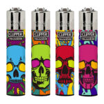 Clipper Accendini Colorful Skulls (24pezzi/display)