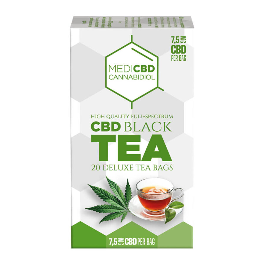 MediCBD Infuso Tè Nero alla Cannabis 7.5mg CBD (10 confezioni)