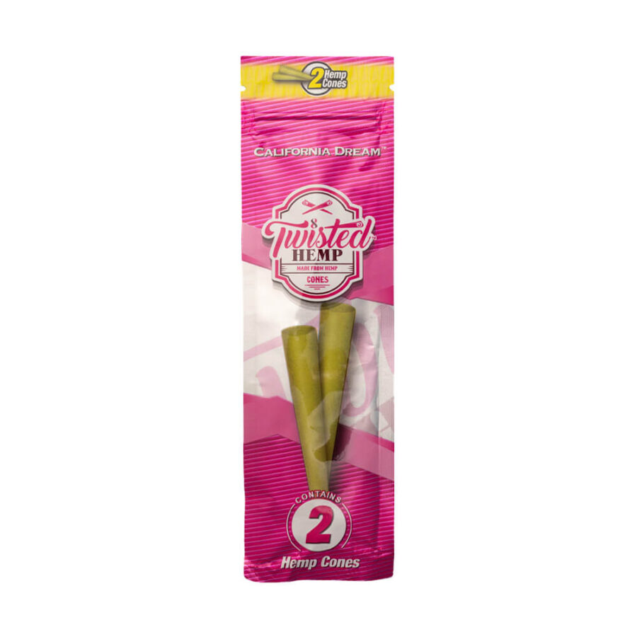 Twisted Hemp Cones California Dream (10pz/display)