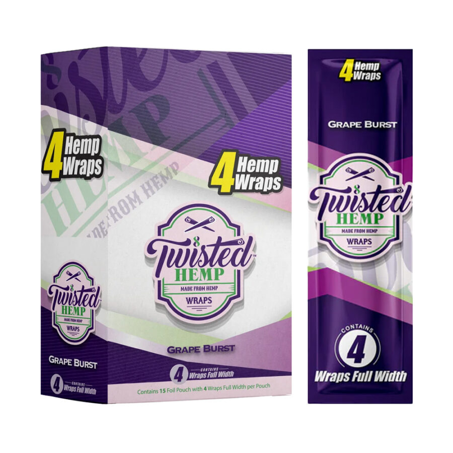 Twisted Hemp Avvolgimenti Grape Burst (15pz/display)