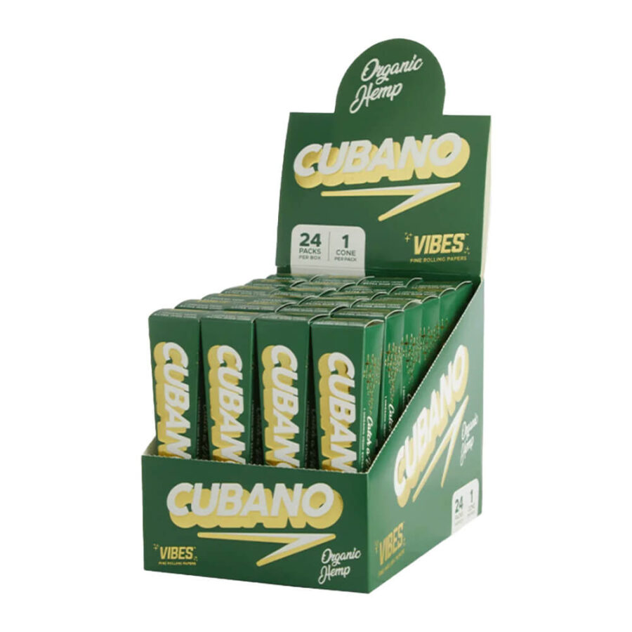 VIBES Cones Cubano Canapa Biologica (24pz/display)