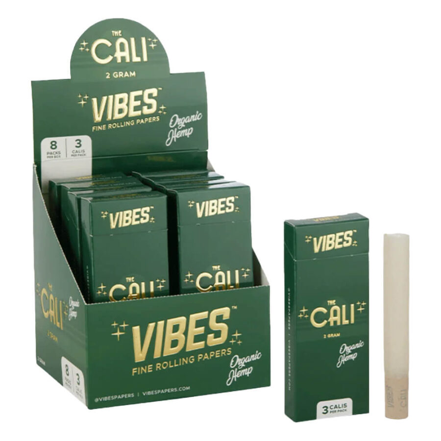 VIBES The Cali Cones Canapa Biologica 2g Confezione da 3 pezzi (8pz/display)