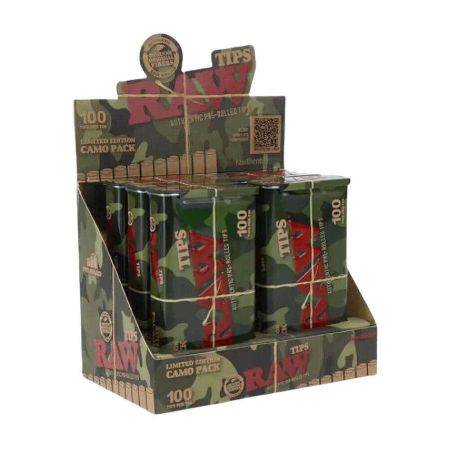 RAW Camo 100 Punte Pre-arrotolate Edizione Limitata (6tins/display)