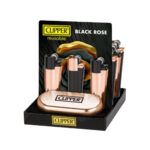 Clipper Metal Lighters Black Rose (12pezzi/display)