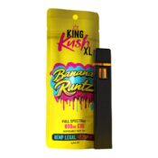 King Kush XL 800mg CBD Penna da Vape Usa e Getta 1ml (10pezzi/display) 3 King Kush XL Banana Runtz 800mg CBD Disposable Vape Pen 10pcsdisplay Wholesale 1 1
