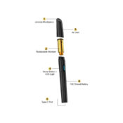 Flowermate Wix Concentré Vape Pen Vaporisateur Kit complet Noir