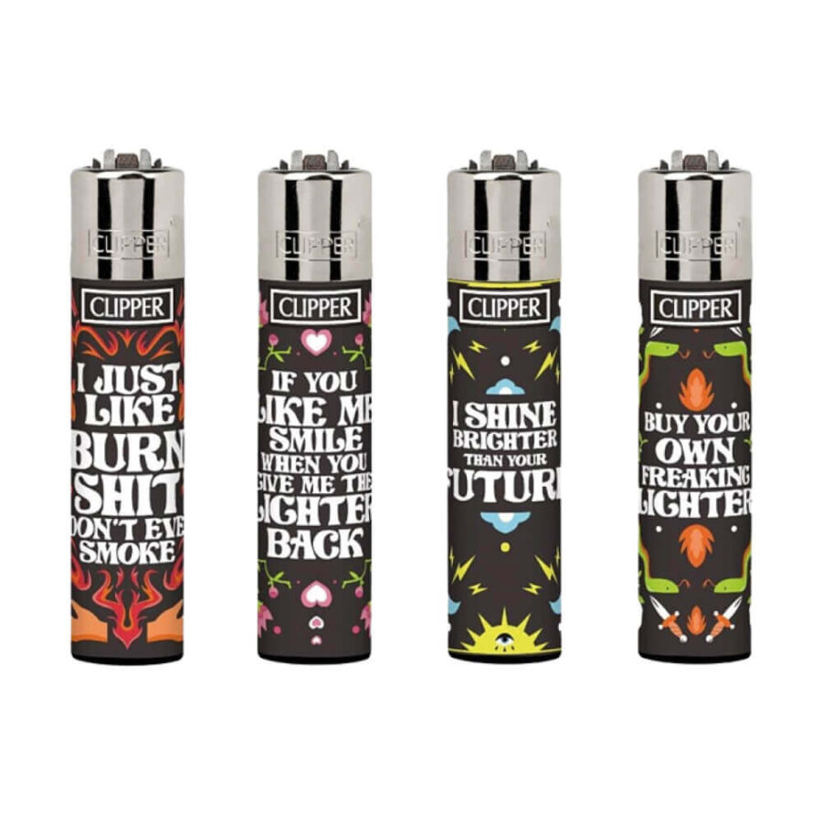 Clipper Lighters Classic Fire Words (24pz/display)