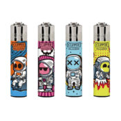 Clipper Lighters Classic Funny Astronauts (24pz/display)