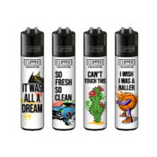 Clipper Lighters Classic Hip-Hop Slogan #2 (48pz/display)