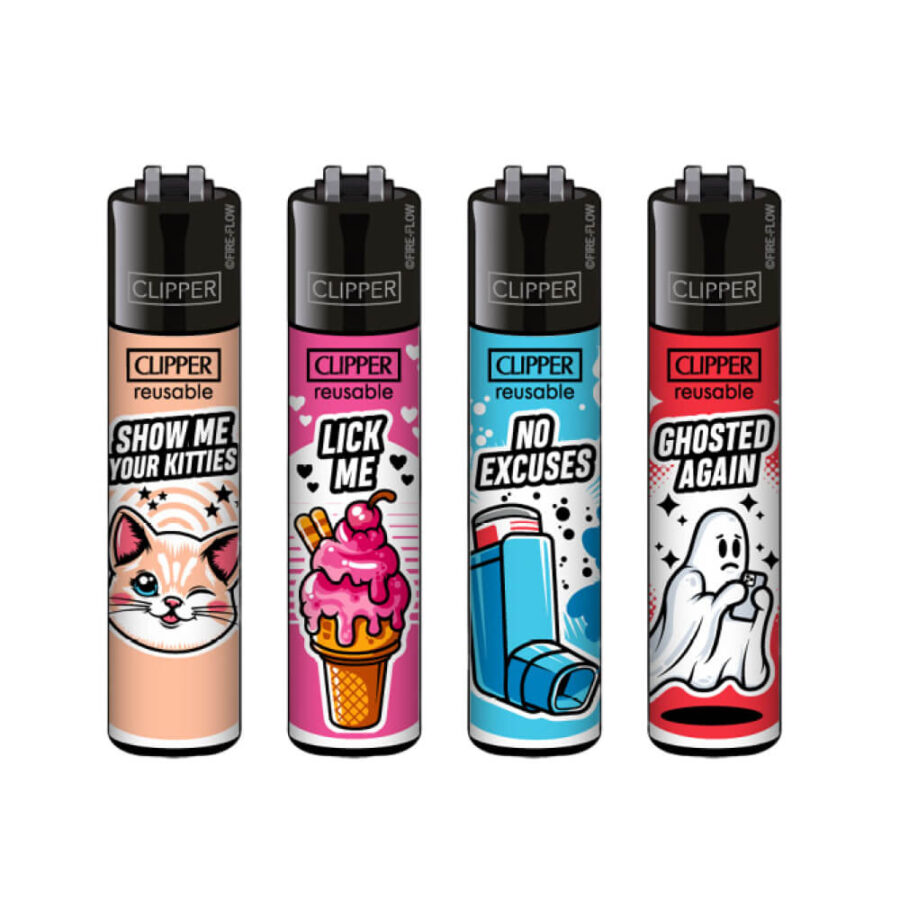 Clipper Lighters Classic Mix Slogan #12 (48pz/display)