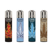 Clipper Lighters Classic Weed Elements (24pz/display)