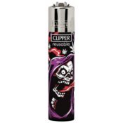 Clipper Lighters Classic Weed Skulls 1