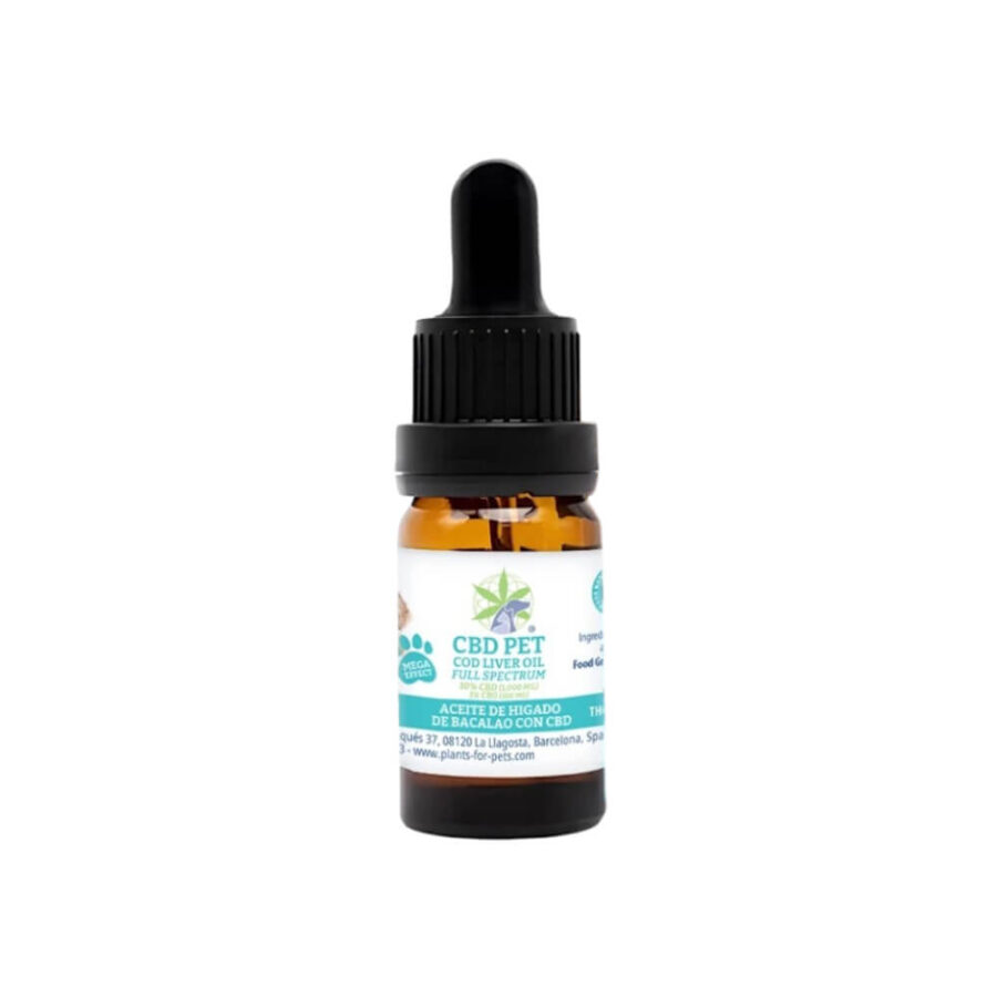 Plants for Pets CBD Pets Olio di Fegato di Merluzzo a Spettro Completo 10ml