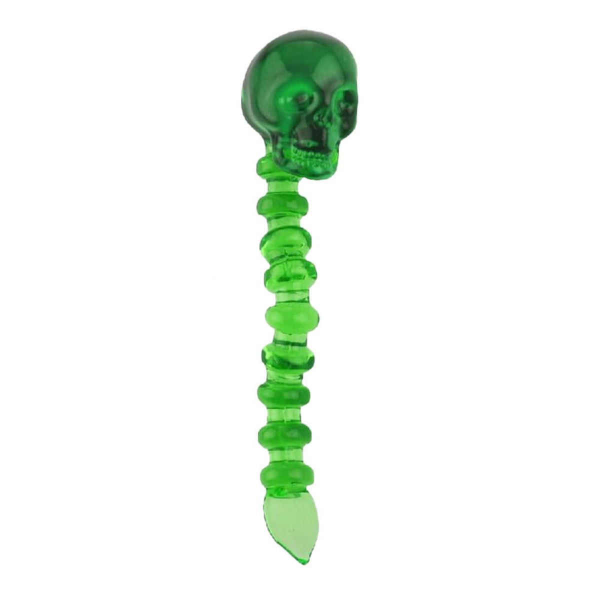 dabber-di-vetro-a-forma-di-teschio-verde-all-ingrosso wholesale green skull glass dabber
