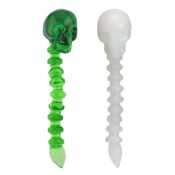 Designer Glass Skull Dabber in Vetro 1 wholesale skull glass dabber