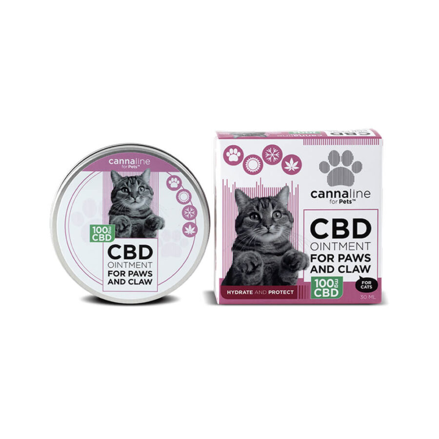 Cannaline for Pets Unguento al CBD per Zampe e Artigli per Gatti 100mg CBD (30ml)