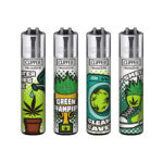 Clipper Lighters Classic Weed Status (48pz/display)