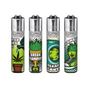 Clipper Lighters Classic Weed Status (48pz/display)