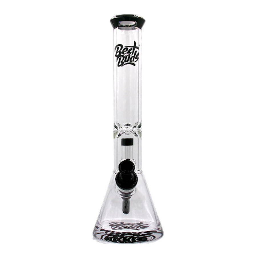 Best Buds Bong in Vetro Trasparente Beaker XL Tree Perc 40cm