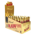 RAW Ethereal Pre-rolled King Size Cones 3 Pieces Per Pack (32packs:display)-Wholesale-1