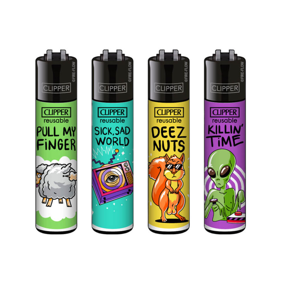 Clipper Lighters Classic Mix Slogan #4 (48pz/display)
