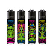 Clipper Lighters Classic Trippy Alien (48pz/display)