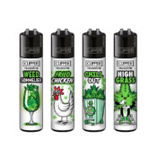 Clipper Lighters Classic Weed Slogan #10 (48pz/display)