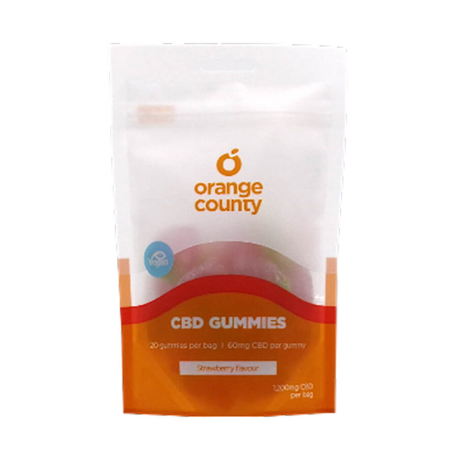 Orange County CBD Gummies Fragola 1200mg CBD