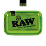 Vassoio per rollare Raw verde smeraldo edizione 20° anniversario - ingrosso