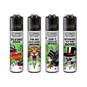 Accendini Clipper Classic 420 Tattoo (48 pz:espositore) - Ingrosso 1