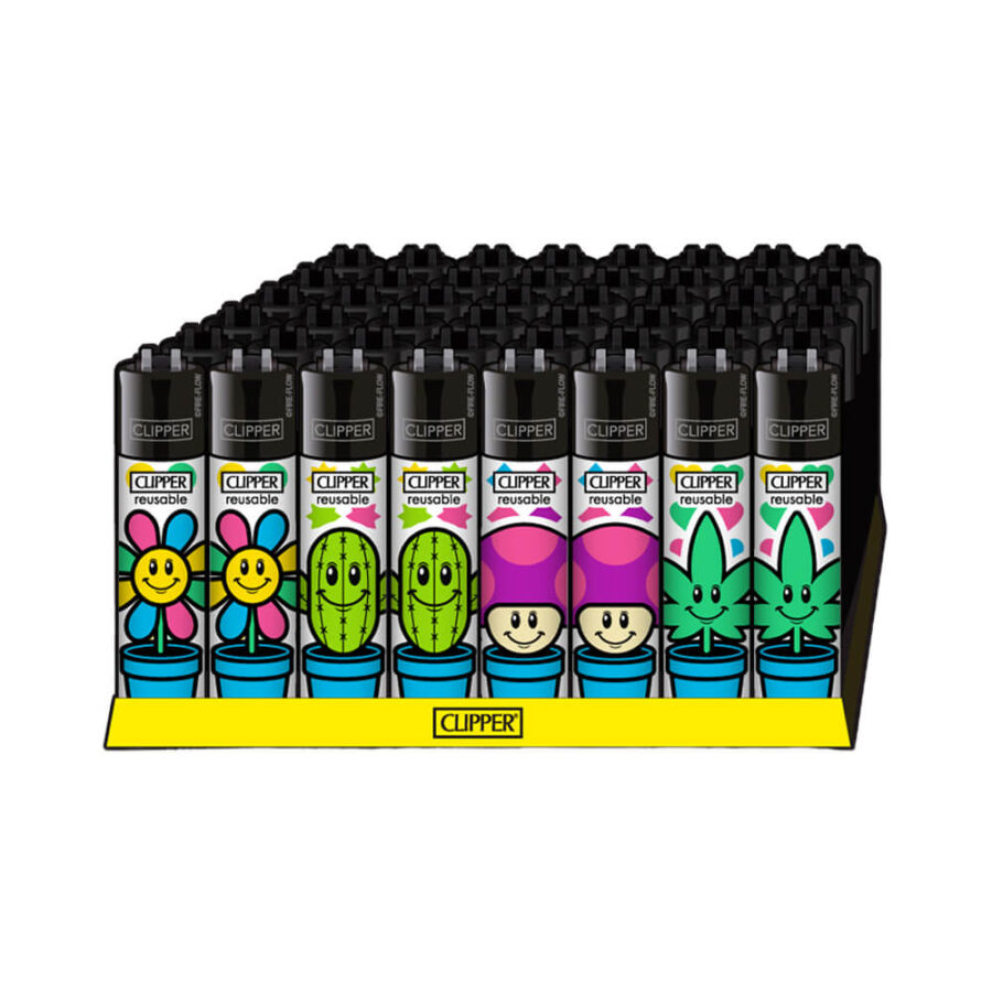 Accendini Clipper Classic Grow Pots (48 pz:espositore) - Ingrosso 2