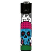 Clipper Lighters Classic Mushroom Skulls 4