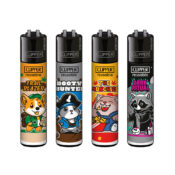 Accendini Clipper Classic Trip Buddies (48 pz:espositore) - All'ingrosso 1