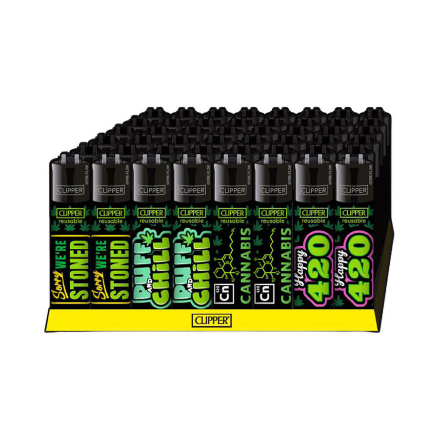 Accendini Clipper Classic Weed Statement #9 (48 pz:espositore) - Ingrosso 2