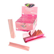 Diamond leaf cartine colorate King size slim Rosa (24 pz:espositore)