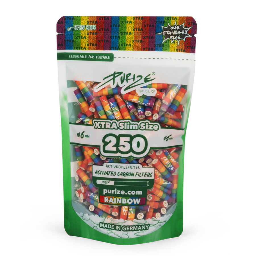 wholesale purize xtra slim size 250 pcs rainbow