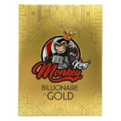 Monkey King billionaire Gold KS cartine ultrathin non sbiancate (24 pz/espositore) 2 Monkey King Billionaire Gold KS Unbleached Ultrathin Rolling Papers 24pcsdisplay