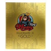 Monkey King billionaire Gold XL cartine ultrathin non sbiancate da 130 mm (24 pz/espositore) 2 Monkey King Billionaire Gold XL Unbleached Ultrathin Rolling Papers 130 mm 24pcsdisplay