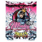 Monkey King cartine non sbiancate teschi King size slim con filtri (24 pz/espositore) 2 Monkey King Unbleached Rolling Papers Skulls King Size Slim with Tips 24pcsdisplay 2