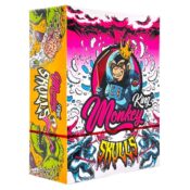 Monkey King cartine non sbiancate teschi King size slim con filtri (24 pz/espositore) 3 Monkey King Unbleached Rolling Papers Skulls King Size Slim with Tips 24pcsdisplay 3